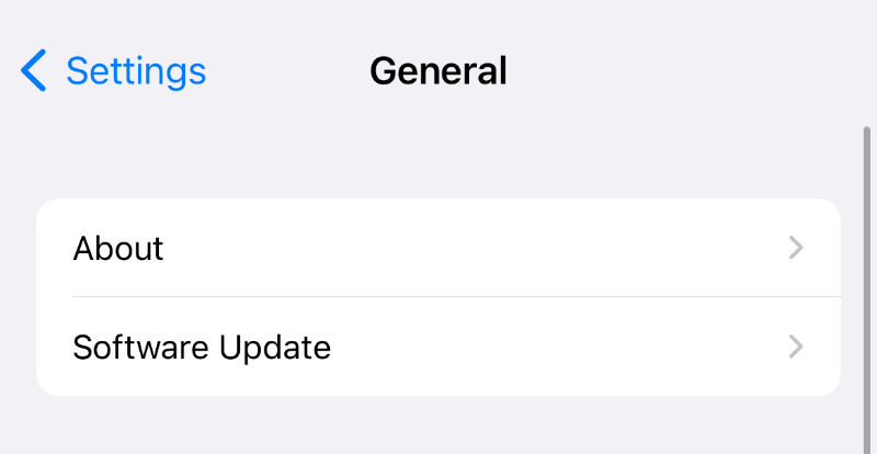 updating software on iPhone