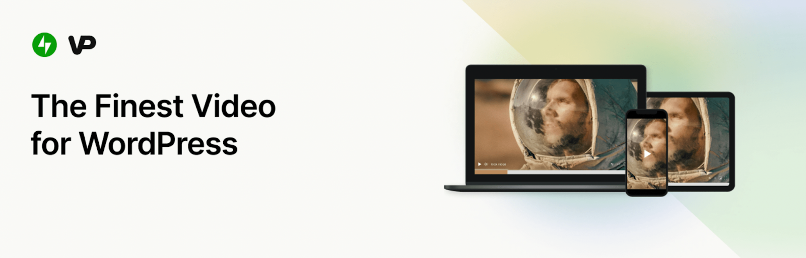 VideoPress homepage with the tagline, "The finest video for WordPress"