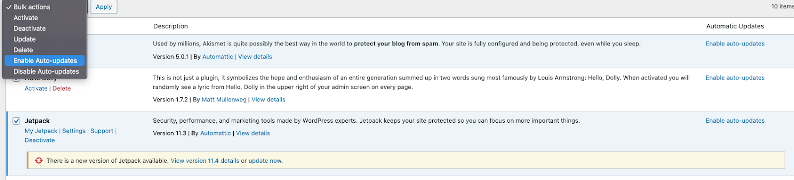 enabling auto-updates for plugins in bulk