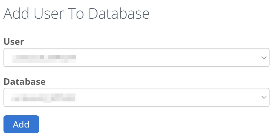 adding a user to your database