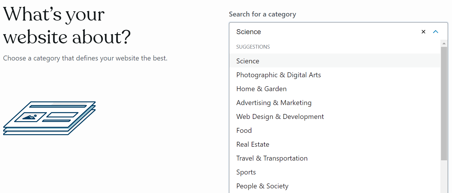 list of website topics and industries