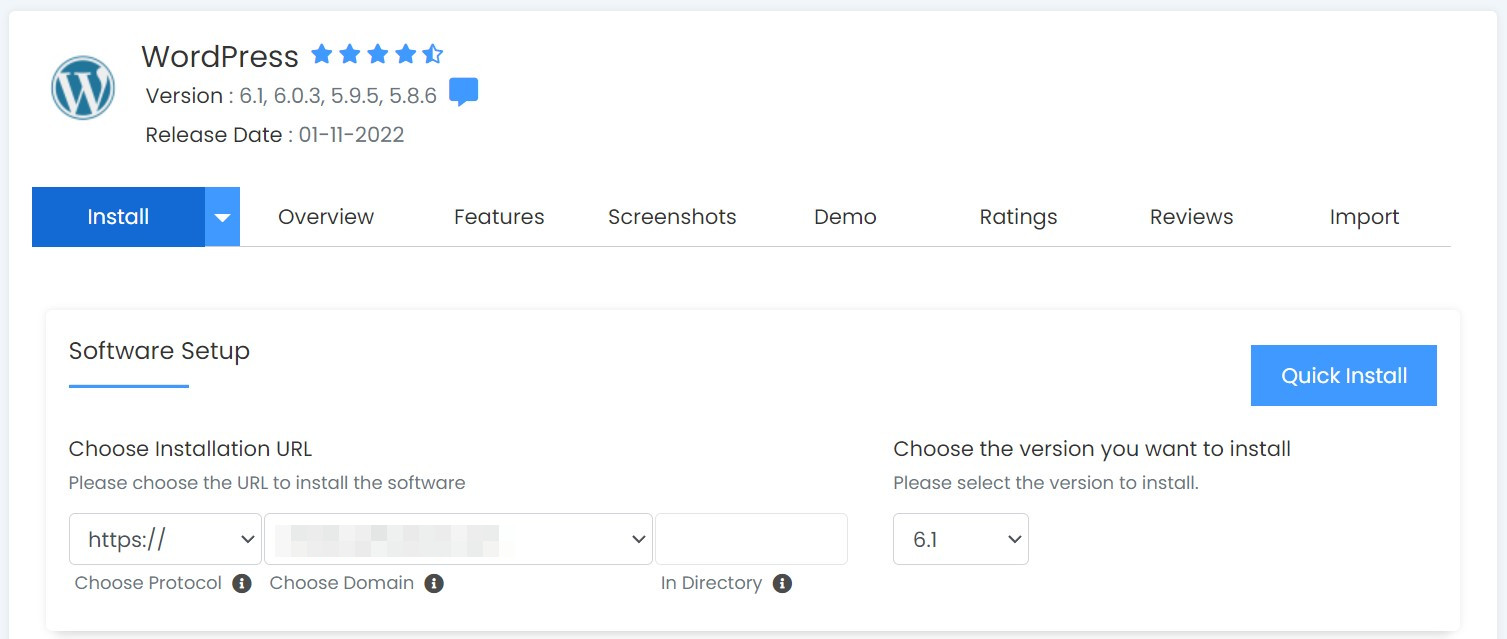 setting WordPress configuration details