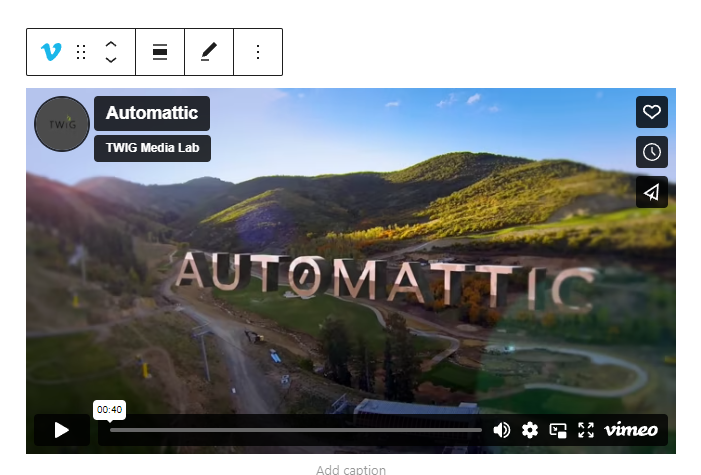adding a Vimeo video to WordPress