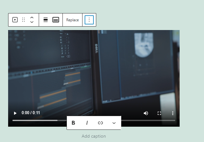 adding a Video block to WordPress
