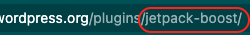 jetpack-boost URL end