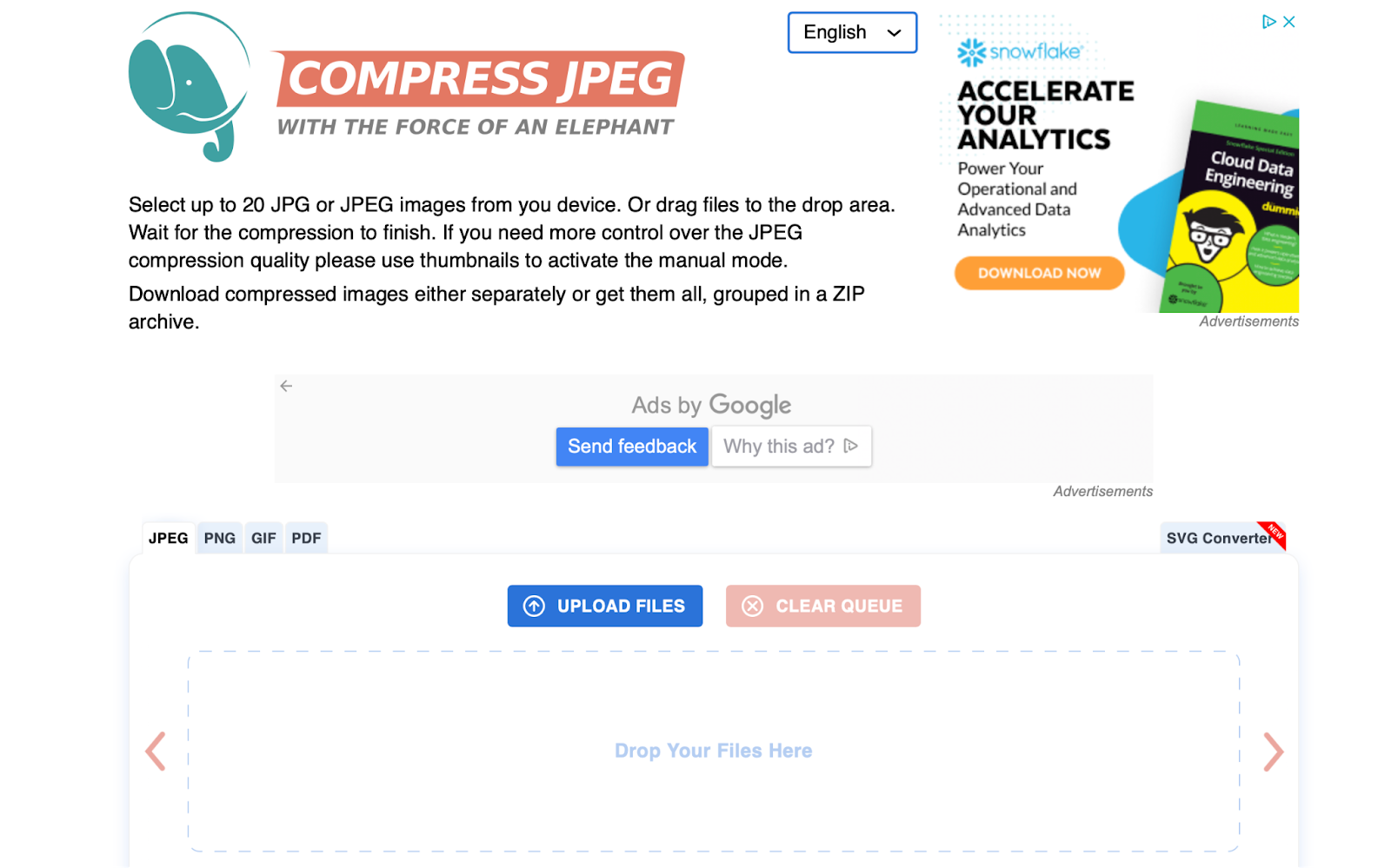Compress JPEG homepage
