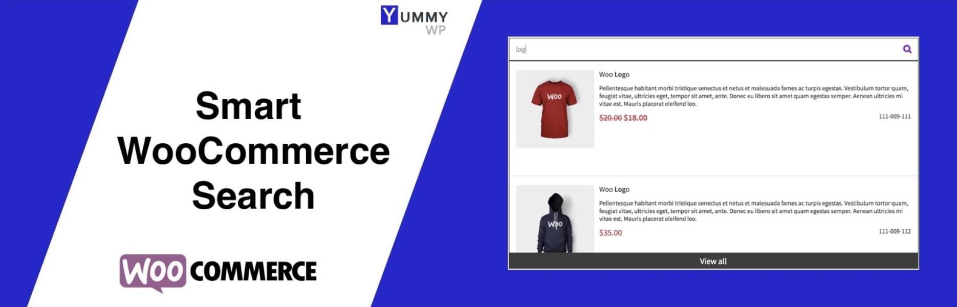 Página de inicio de Smart WooCommerce Search