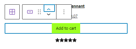moving a green Add to Cart button