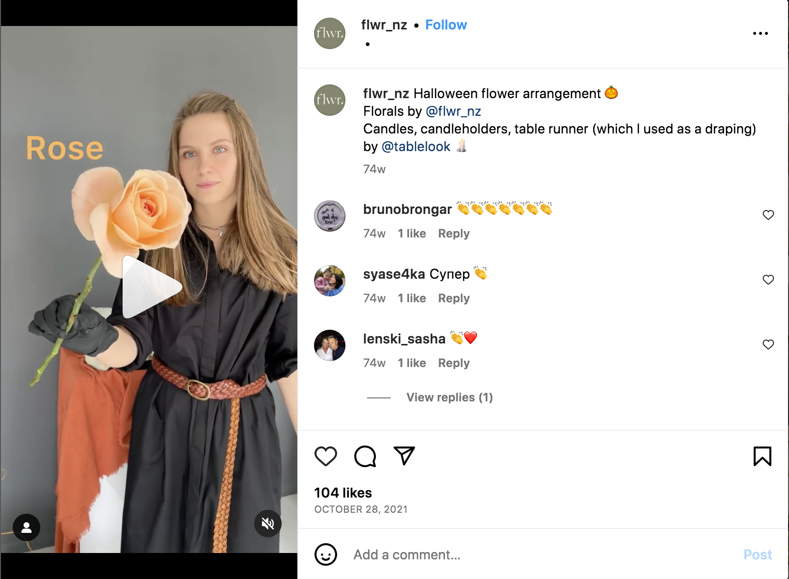 How-to video for a floral arrangement from FLWR