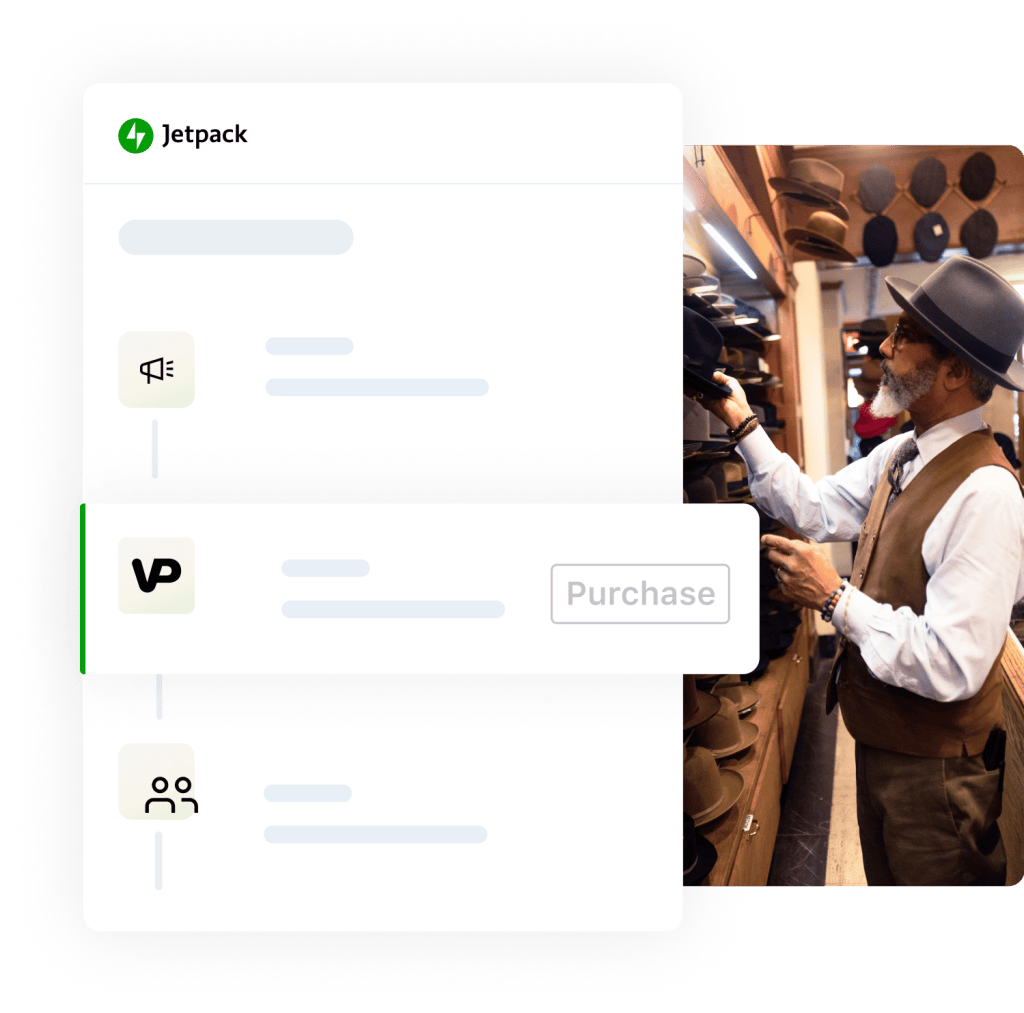Jetpack add-ons in a hosting marketplace