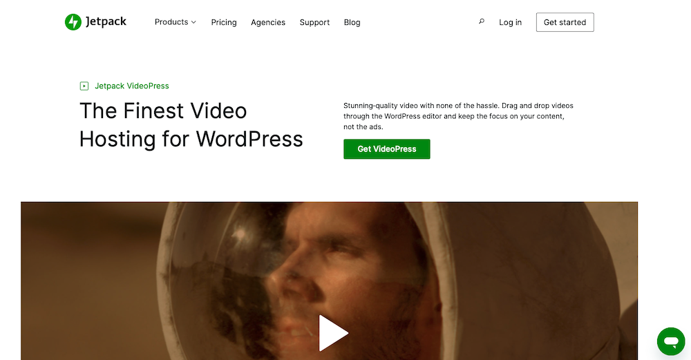 Jetpack VIdeoPress homepage