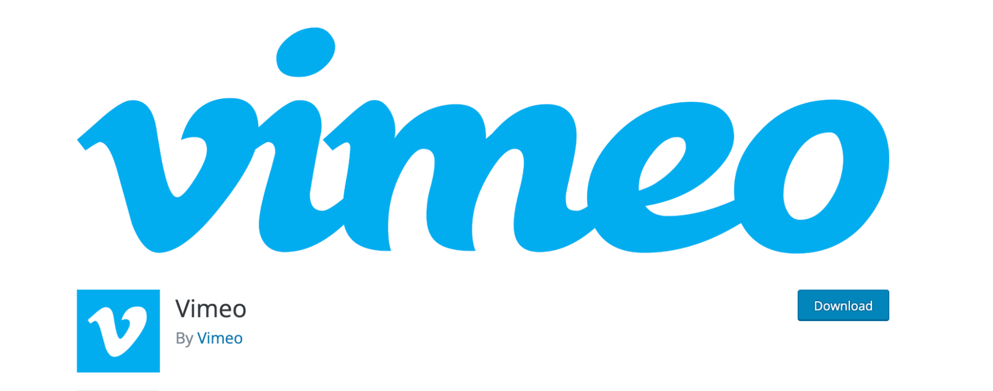 Vimeo plugin in the WordPress repository