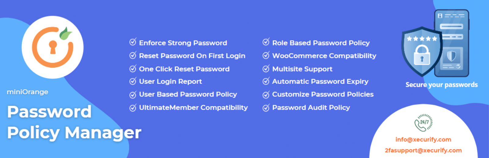 Password Policy Manager plugin page