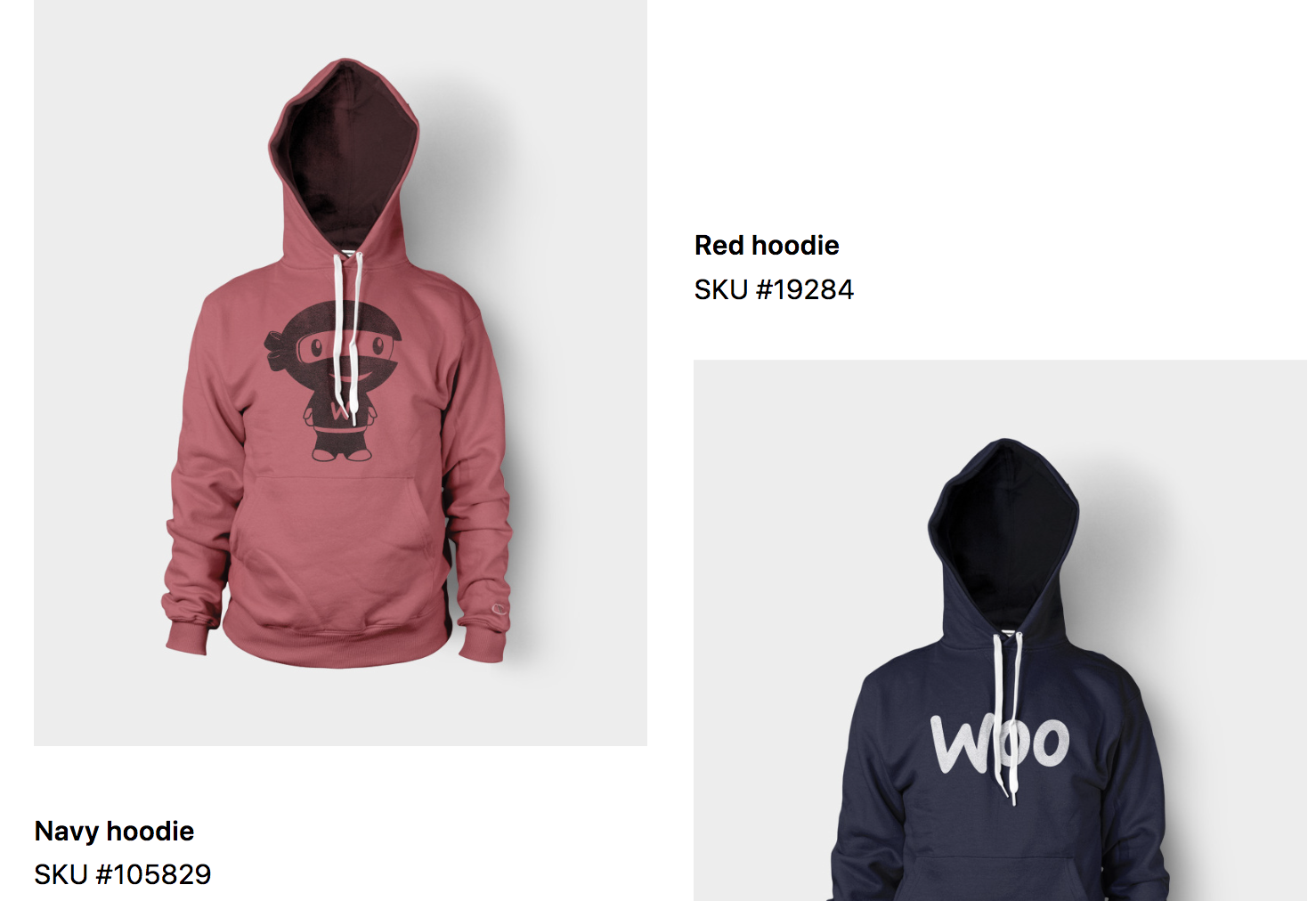 updating the text underneath the images