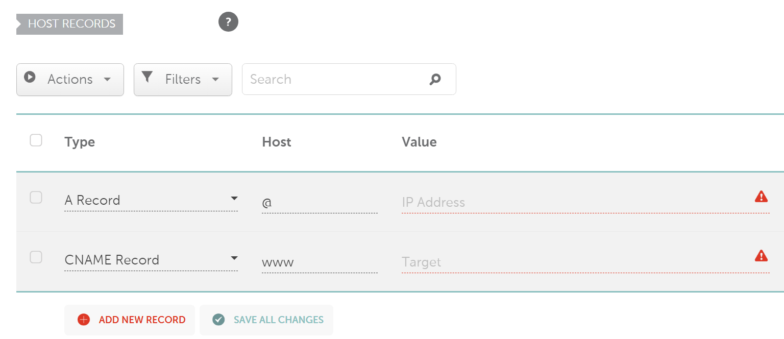 updating DNS records 