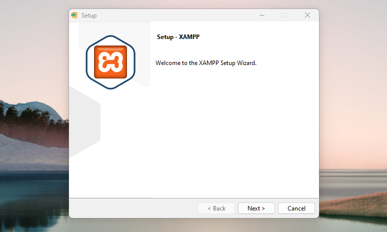XAMPP setup wizard