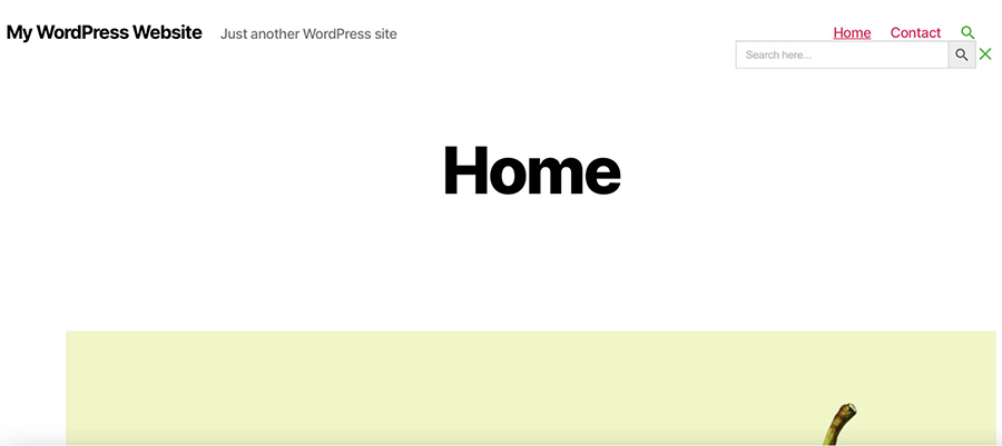 Homepage Search