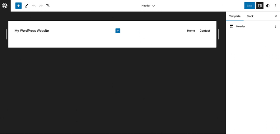 Header Template Part