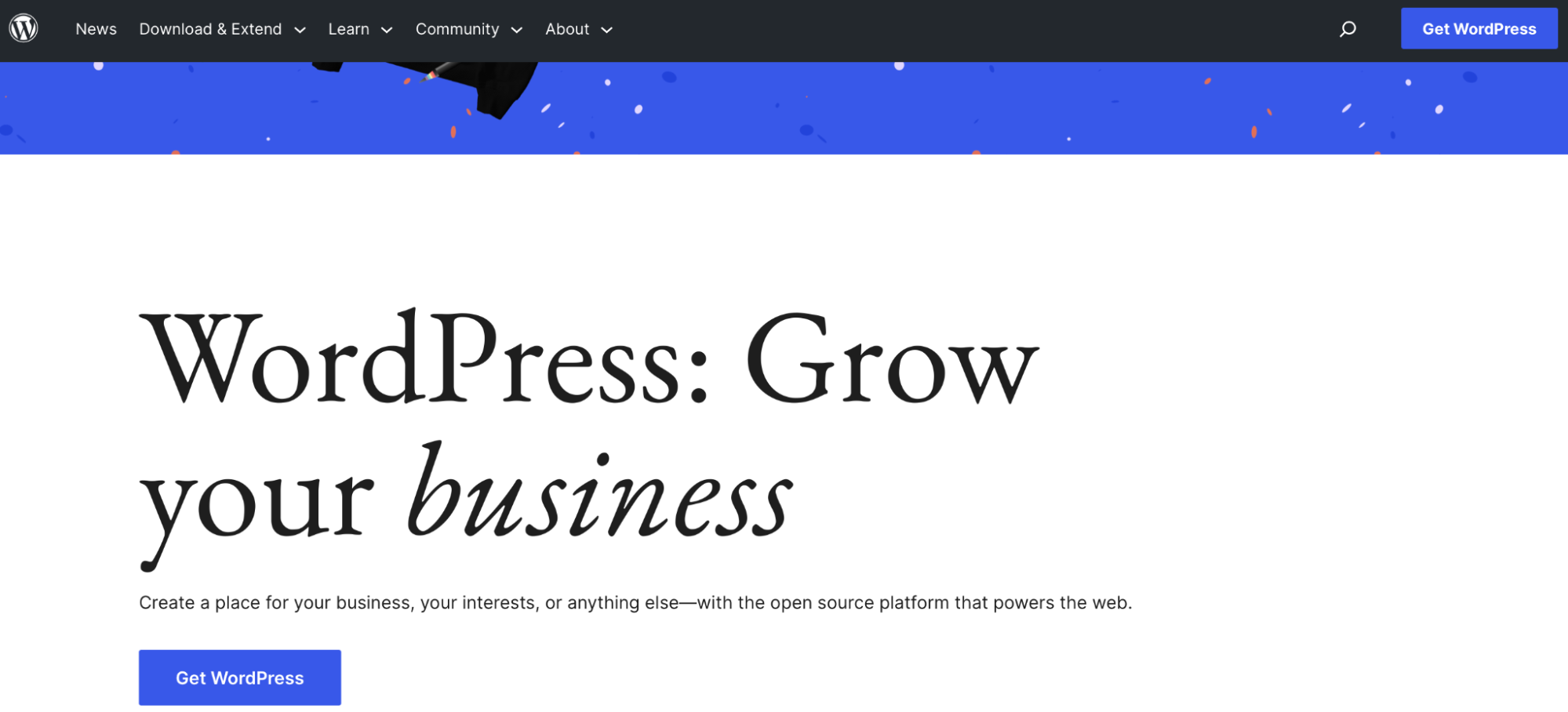 downloading WordPress