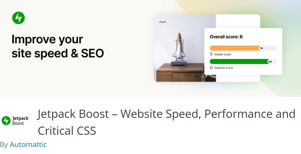 Jetpack Boost homepage