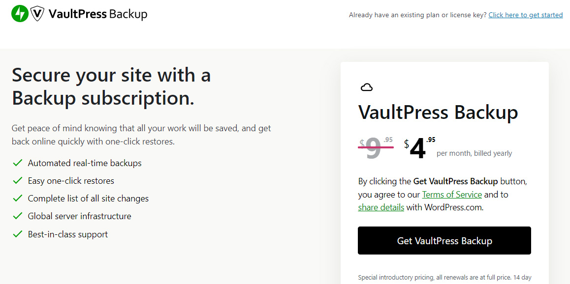 After activation, purchase the plugin or sign in with an existing plan.