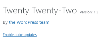 option to enable theme automatic updates