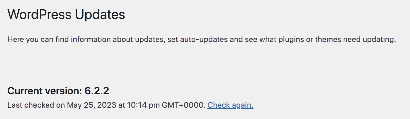 notification that automatic updates are enabled