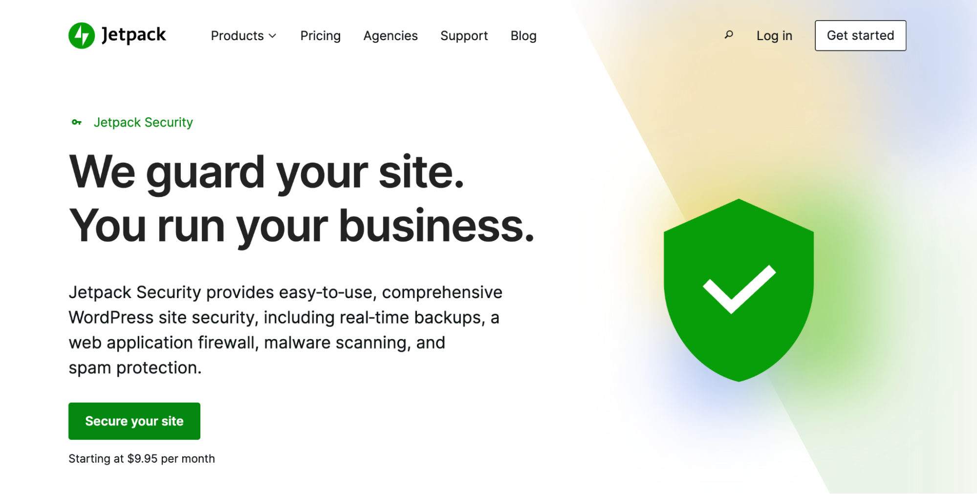 Jetpack Security homepage