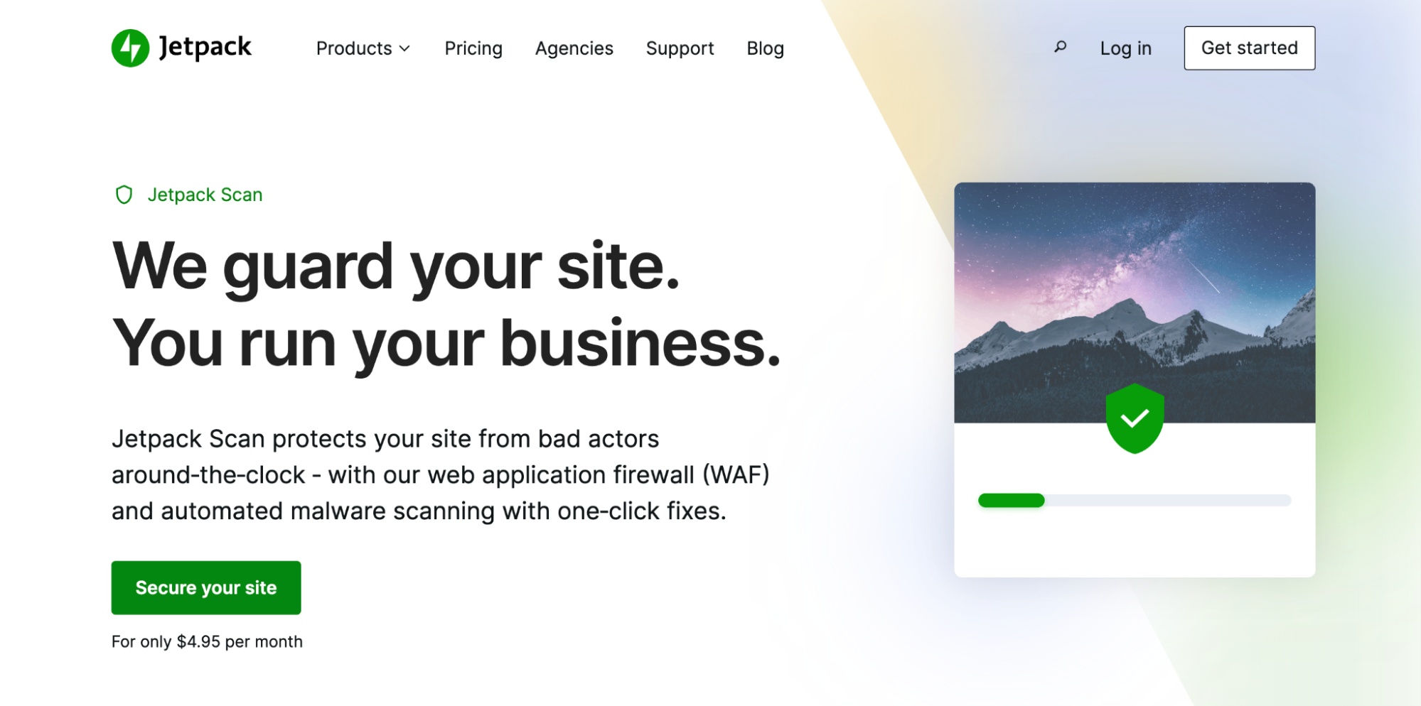 Jetpack Scan homepage