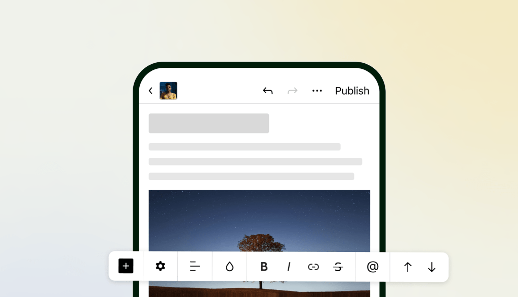 Redesigned Editor in the Jetpack Mobile App