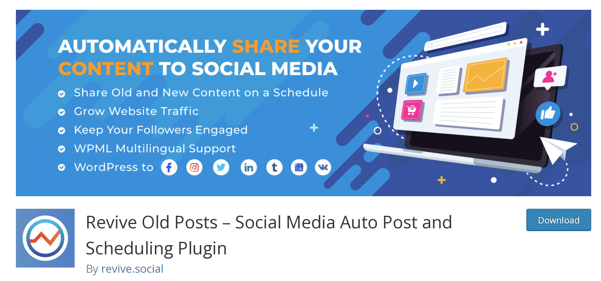 Revive Old Posts plugin