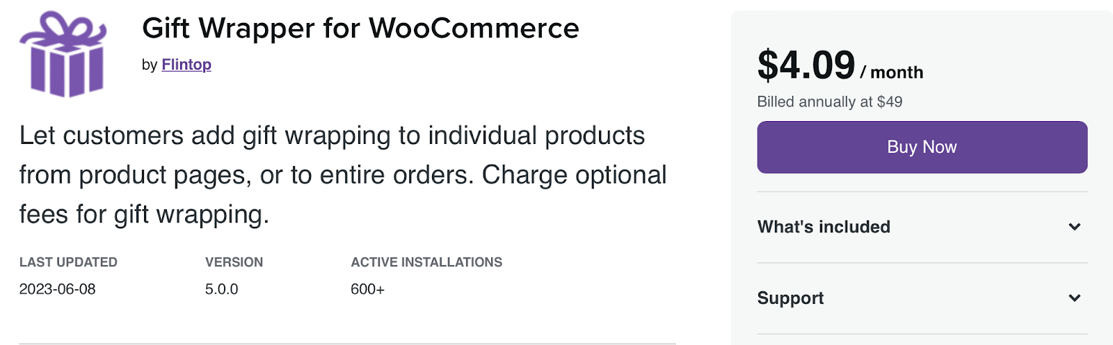 Offer a gift wrapping option on your WooCommerce Checkout page with The Gift Wrapper for WooCommerce extension.