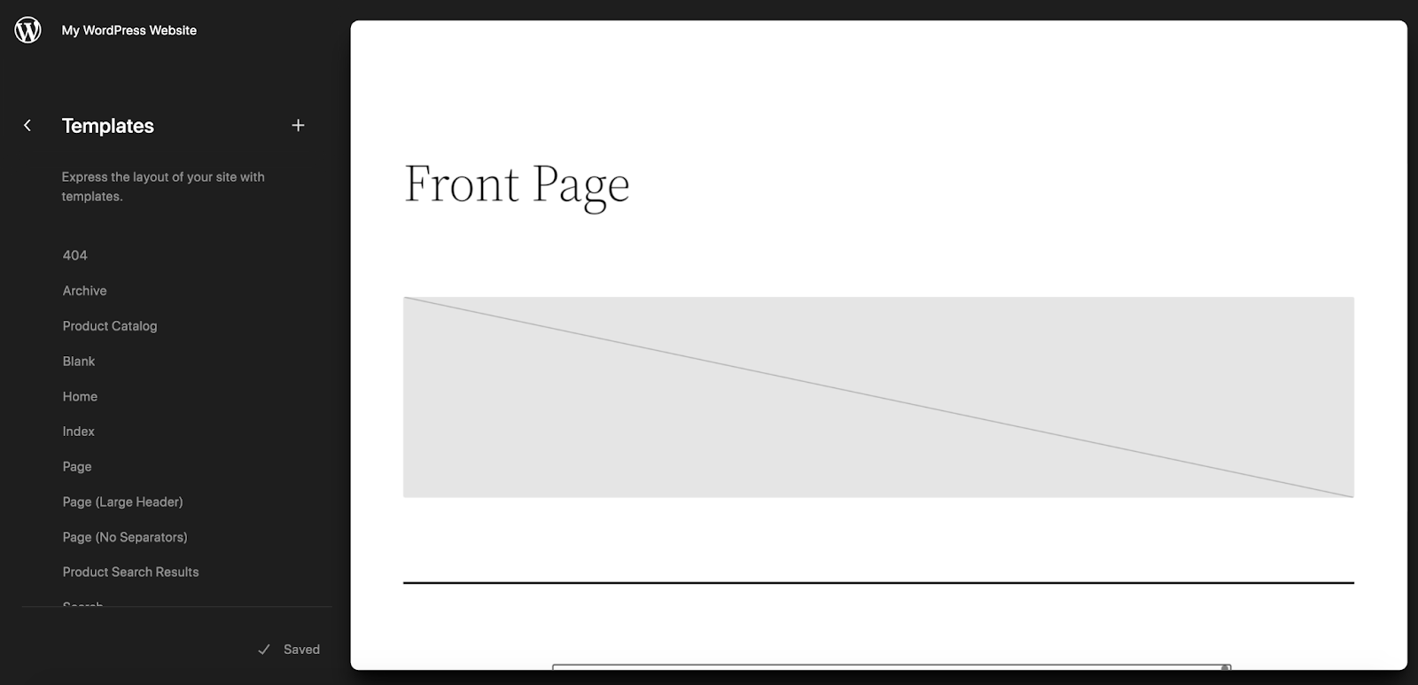 Website owners can also make changes to their WordPress site — even templates for blog posts, product pages, and 404 pages.