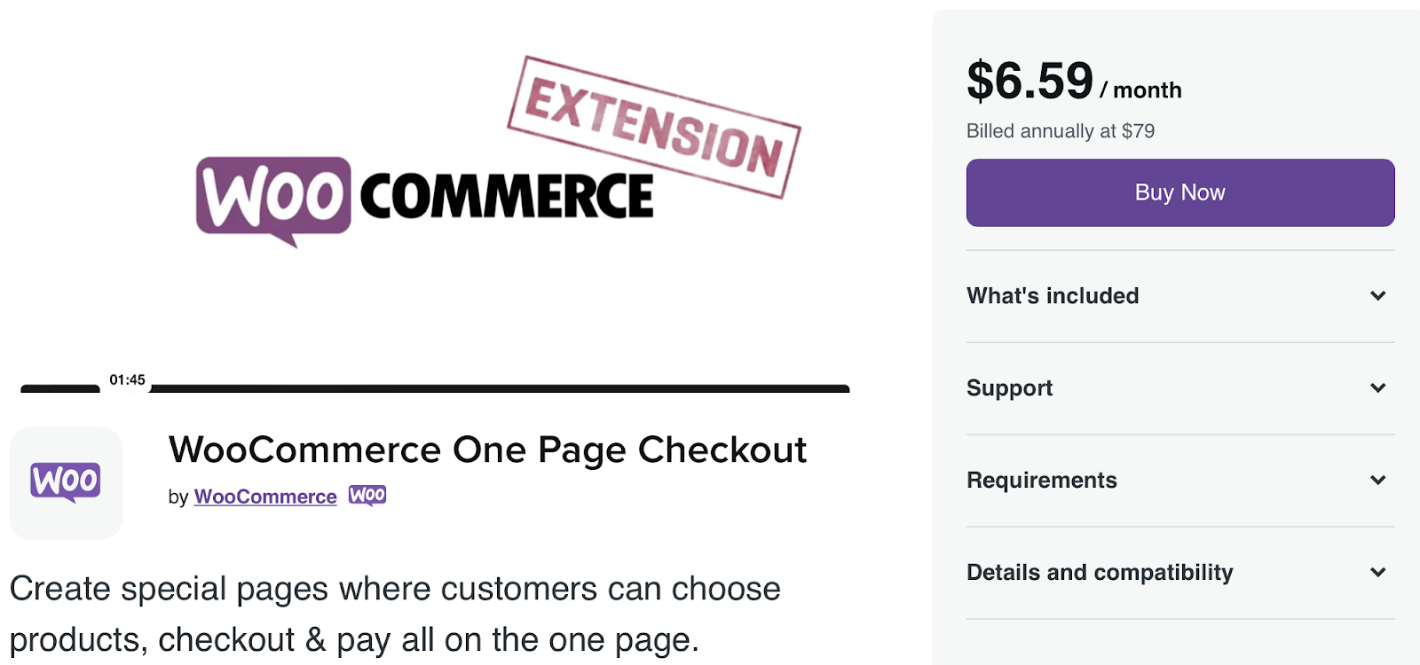 Simplify the shopping experience with a one-page checkout experience, using a plugin like WooCommerce One-Page Checkout.