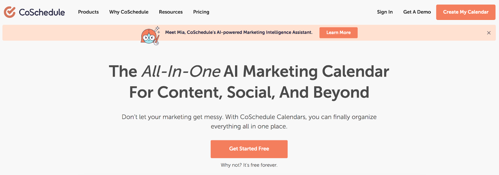 CoSchedule homepage
