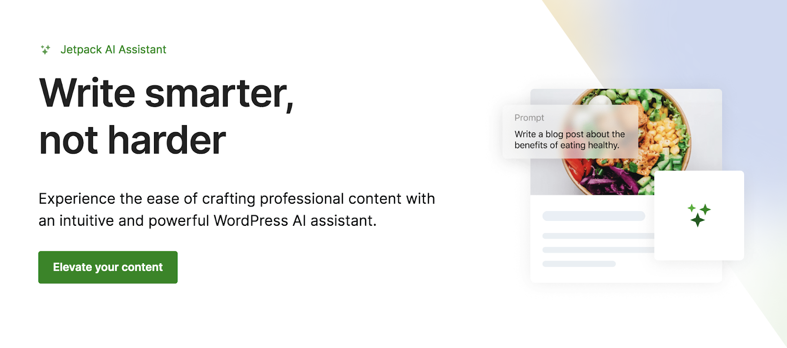 Jetpack AI Assistant homepage