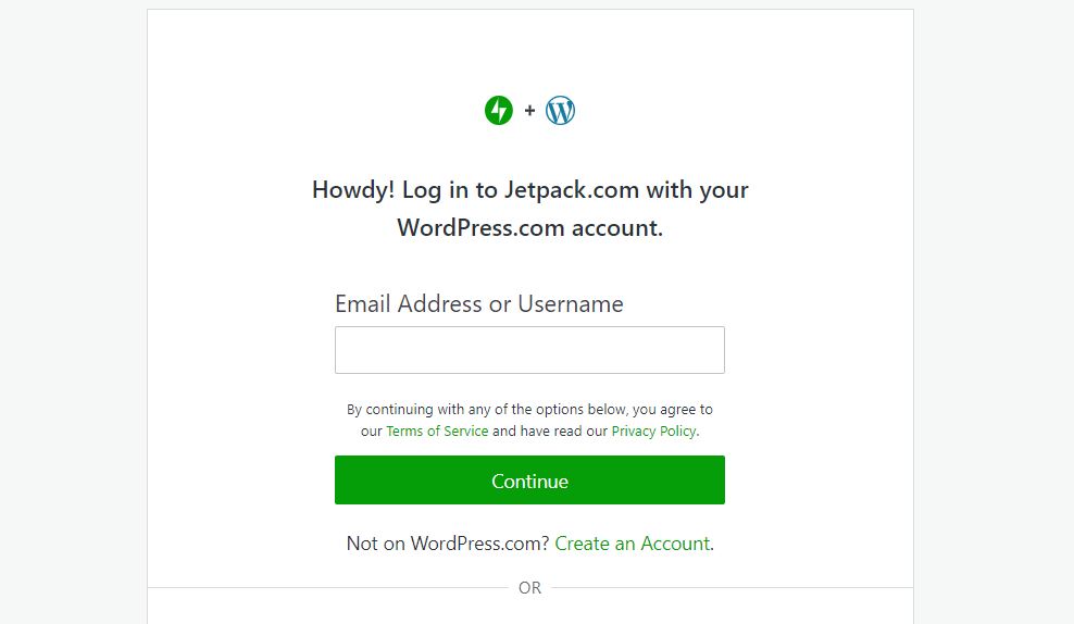 Backup to your WordPress.com account. Simply follow the prompts to complete the process.