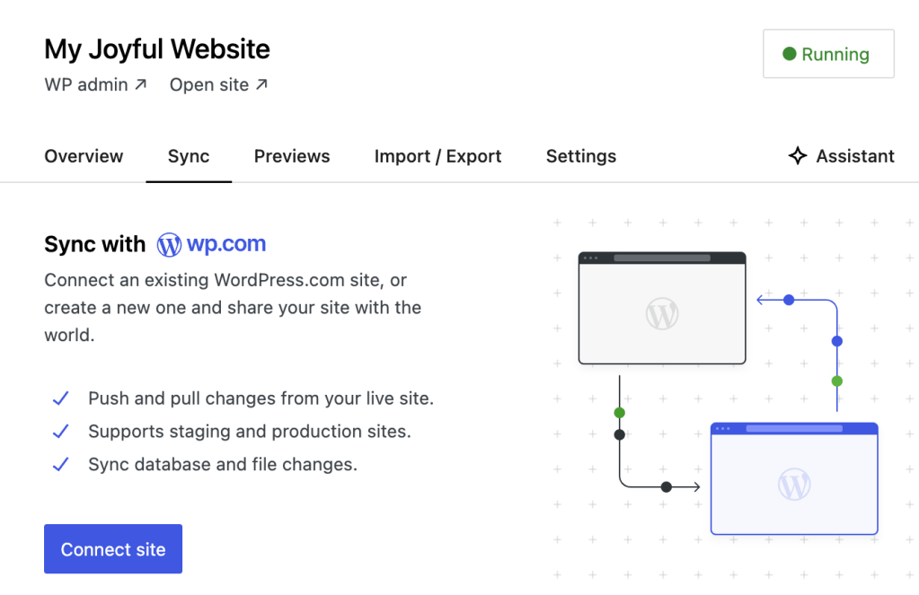 sync with WordPress.com options