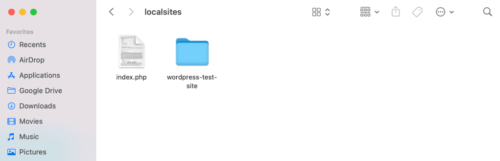 dragging the folder onto the desktop