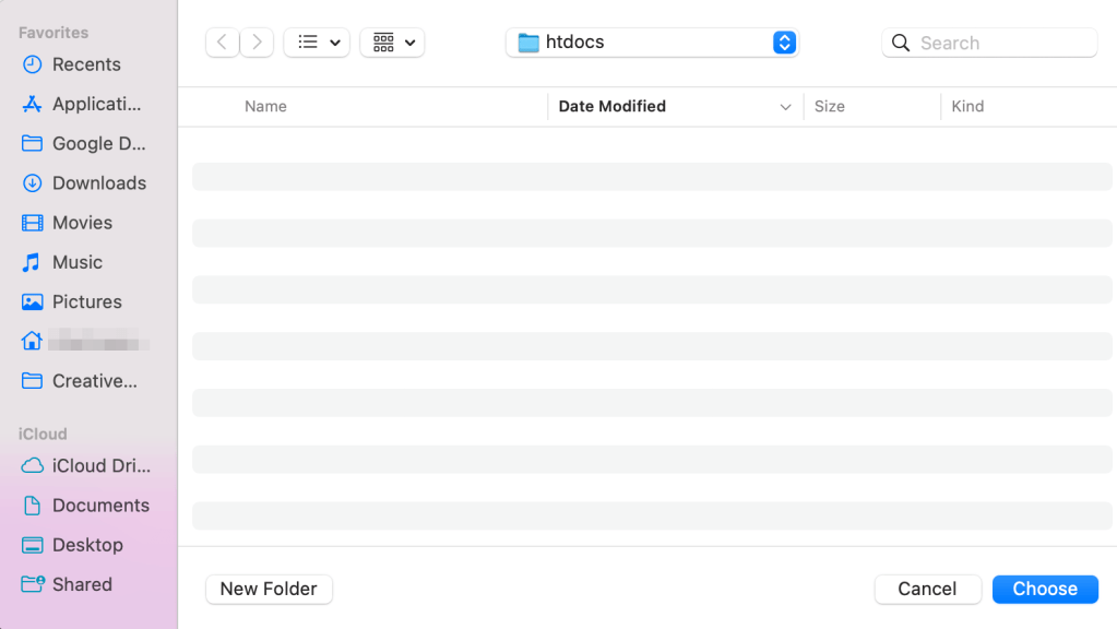 selecting where to install the software