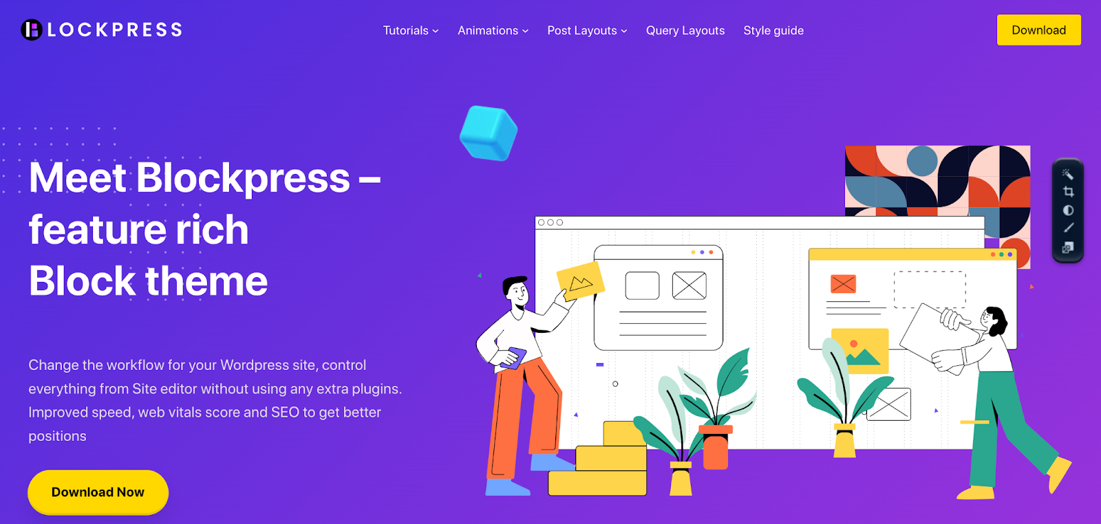 The Blockpress theme markets itself as a “feature rich block theme,” and that’s a great description. It really dives into performance.