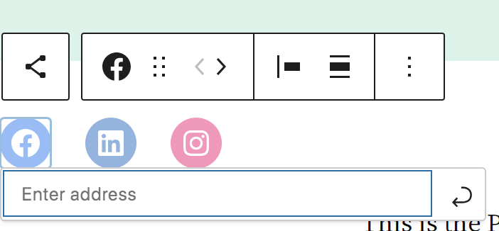 Then, click on an individual icon to add a link to your account.