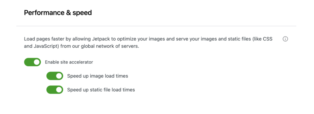 Jetpack Boost harnesses the power of a CDN specifically for images, a common culprit for slow site speeds.