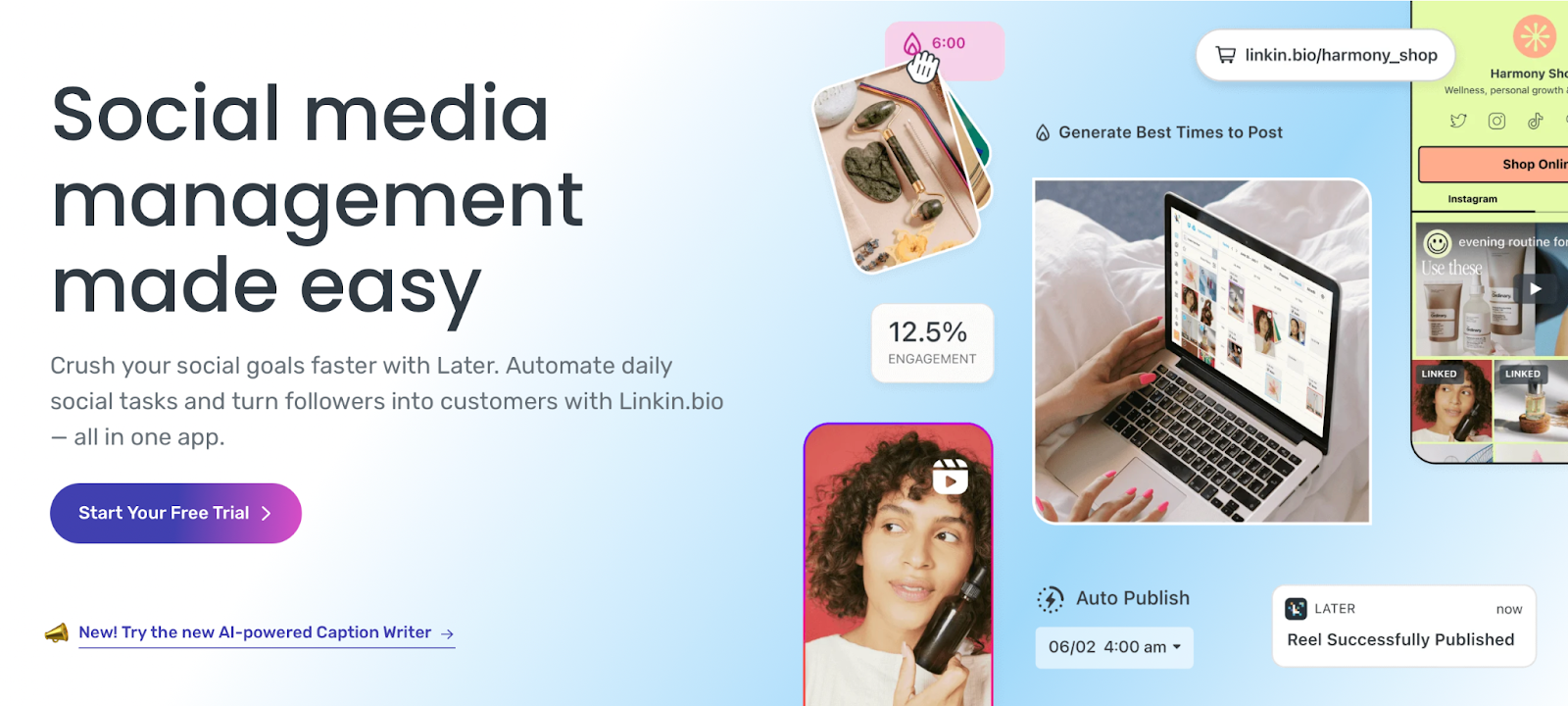 Later provides an easy way to automate daily social media tasks.