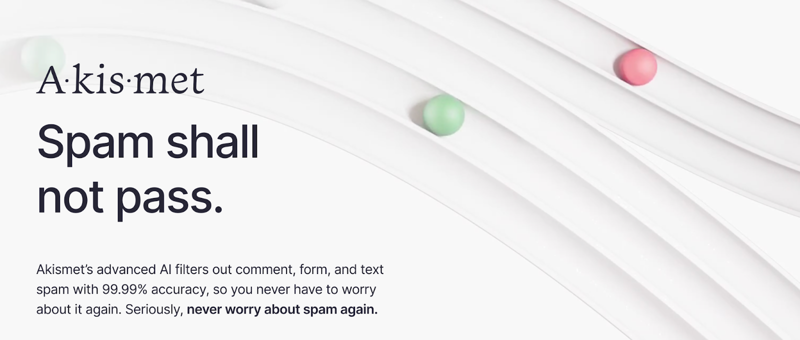 Akismet homepage