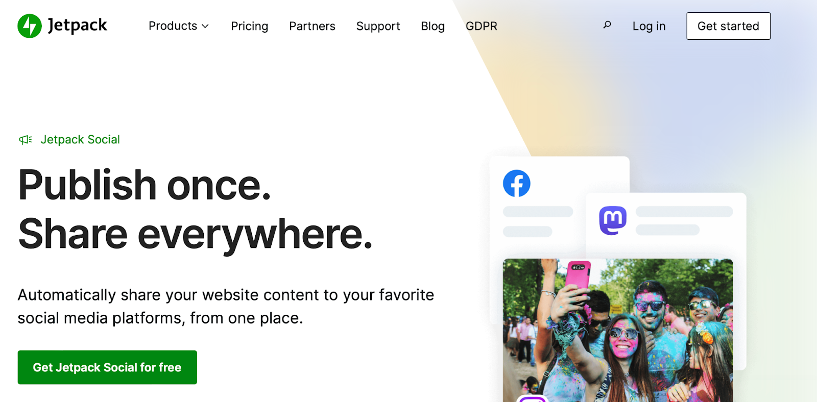 Jetpack Social is an easy-to-use social media plugin that lets you share across multiple platforms from a single dashboard. 