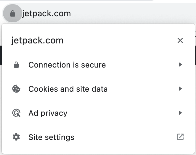 SSL certificate on the Jetpack site