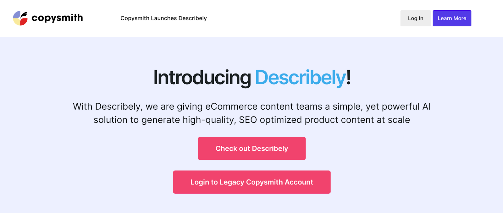 Copysmith homepage