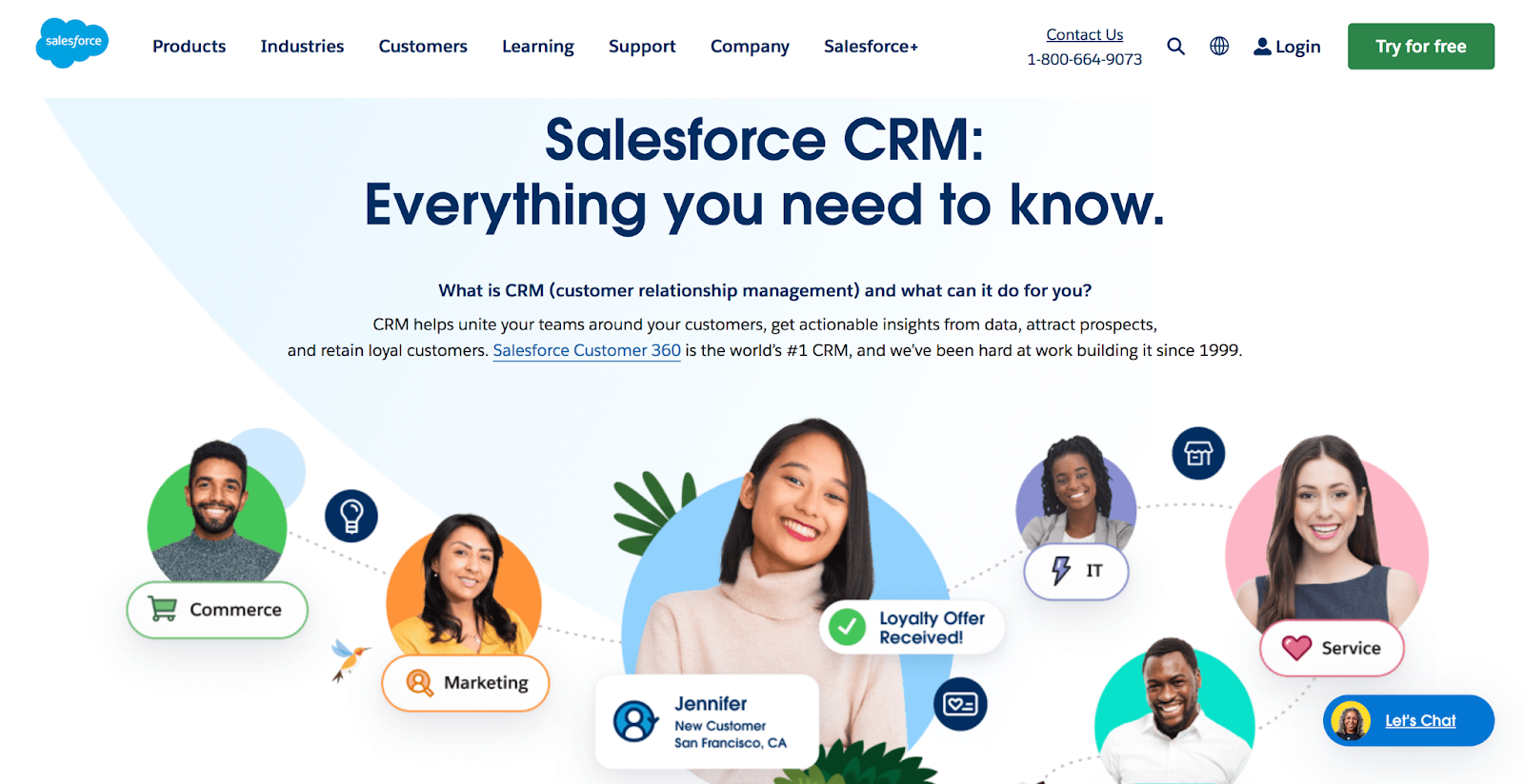 Página de inicio de Salesforce