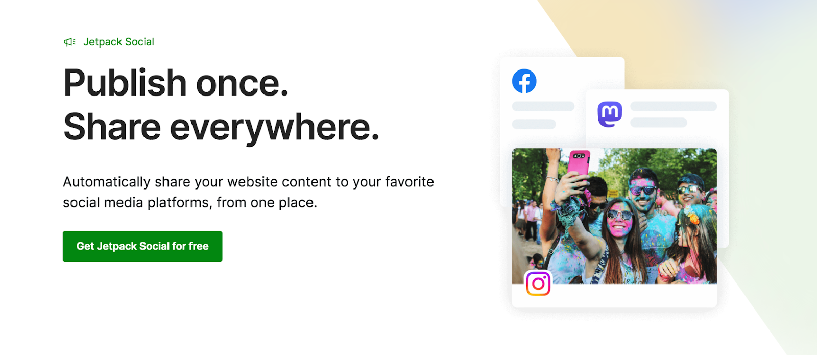 Jetpack Social homepage